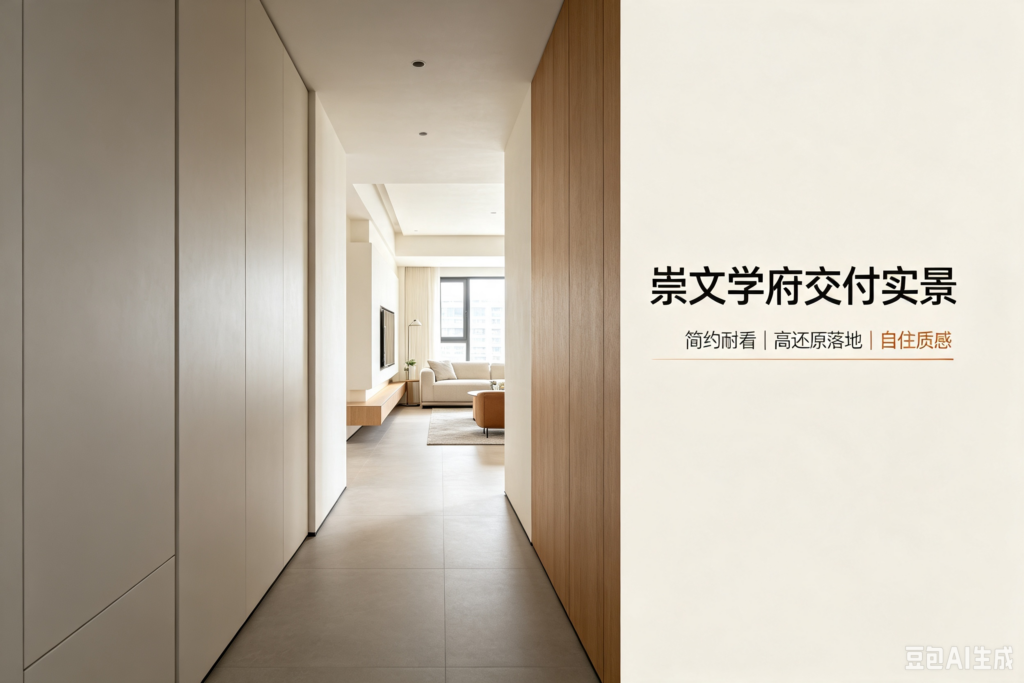 咸宁崇文学府圆满交付｜教师业主自住家装实景案例