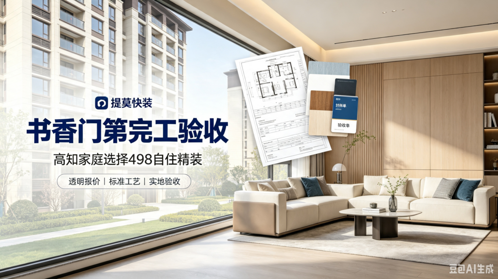 鄂高书香门第李医生全屋竣工验收｜498 自住精装套餐，高认知人群一致选择