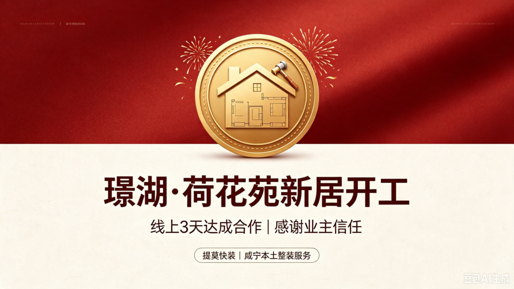 璟湖・荷花苑新居开工｜线上 3 天达成合作，感谢业主信任，解锁一楼居住新方案