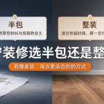咸宁装修选半包还是整装？这份对比帮你一次想清楚